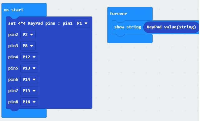 lập trình microbit bàn phím 4x4 lập trình microbit bàn phím 4x4