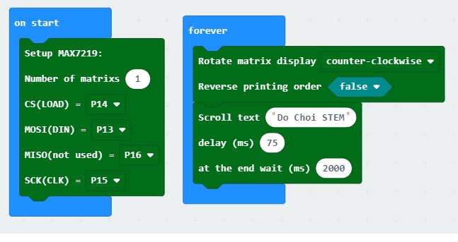 lập trình microbit led ma trận 8x8 max7219 lập trình microbit led ma trận 8x8 max7219