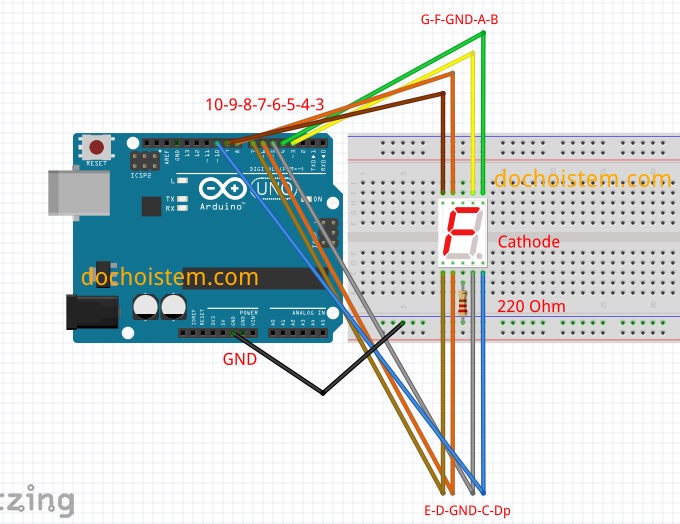 07 - LED 7 đoạn - lập trình Arduino từ cơ bản đến nâng cao