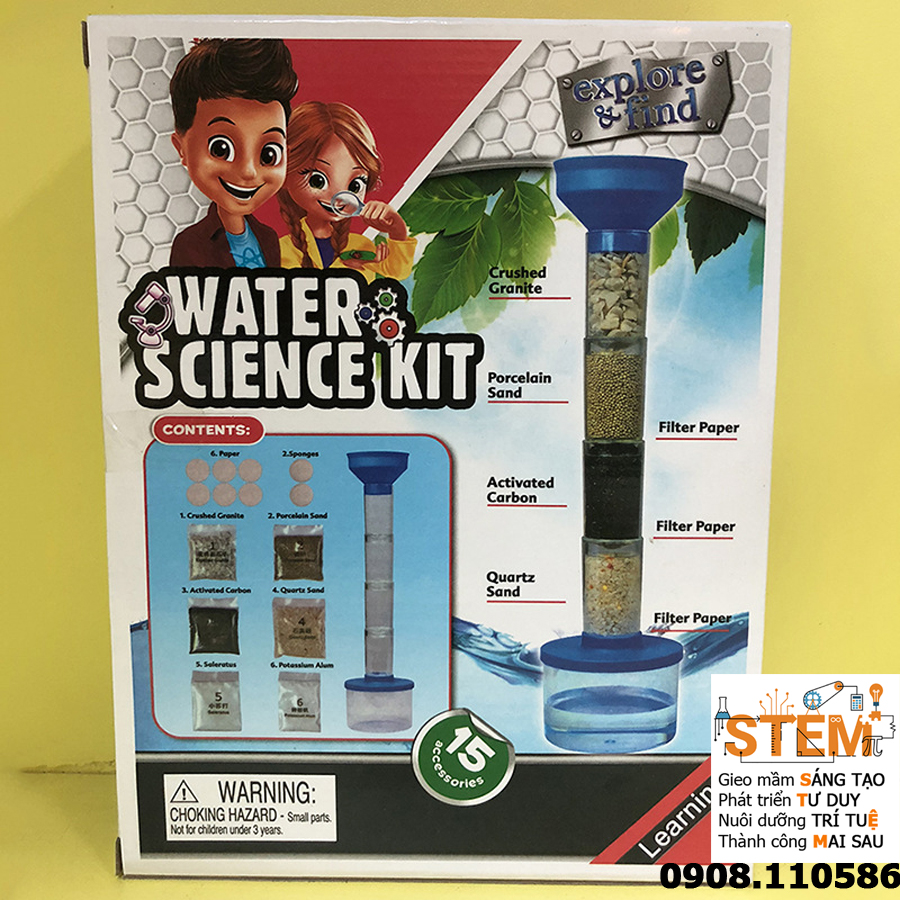 Bộ lọc nước - đồ chơi STEM - đồ chơi mô hình - đồ chơi lắp ráp