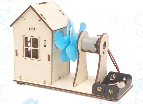 Máy phát điện bằng gió - đồ chơi STEM - đồ chơi mô hình