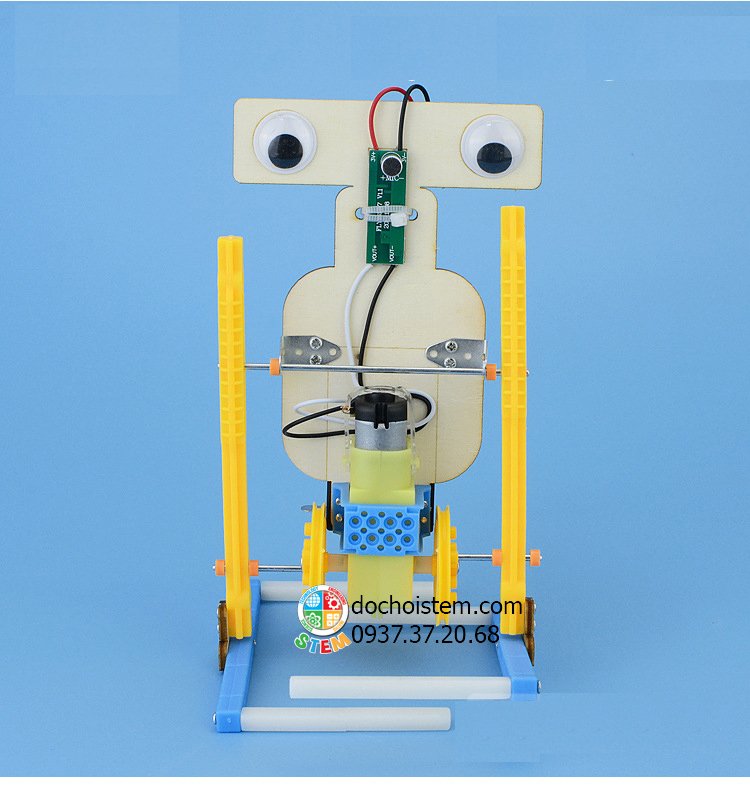 Robot cảm ứng âm thanh - đồ chơi STEM - đồ chơi mô hình