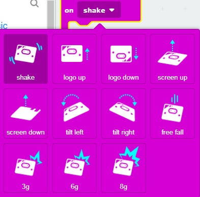 sự kiện shake bbc microbit su kien shake bbc microbit