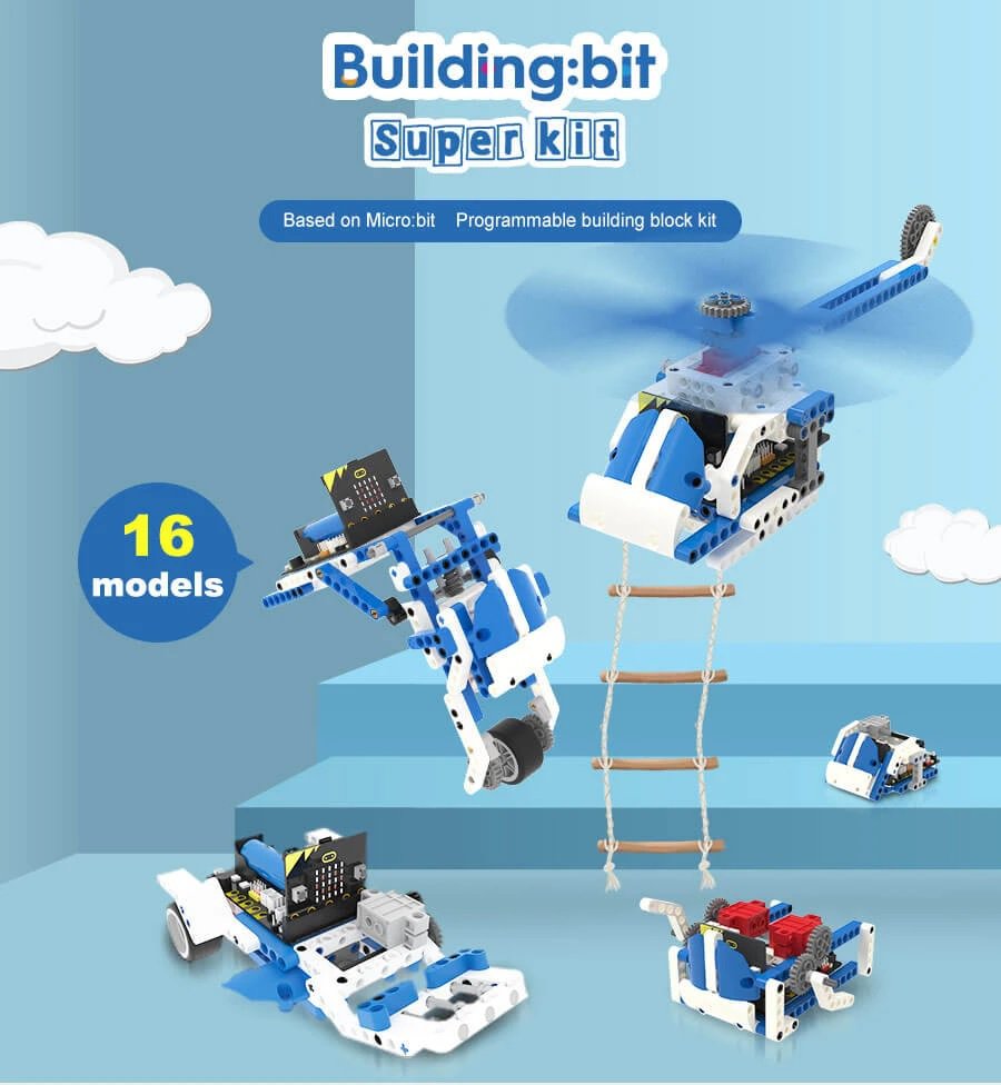 Building Bit Super Kit - Lego 16 in 1 - Lập trình robot cho trẻ em
