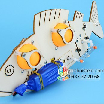 Cá cơ điện - đồ chơi STEM - đồ chơi mô hình - đồ chơi lắp ráp
