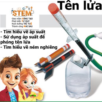 Tên lửa STEM - đồ chơi STEM - đồ chơi mô hình - đồ chơi lắp ráp