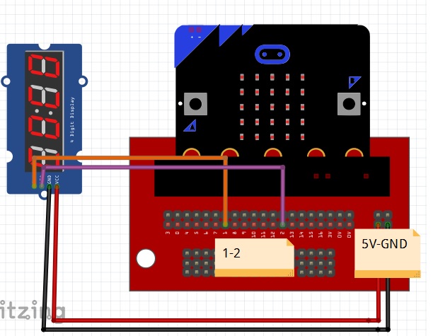 lập trình microbit TM1637 lập trình microbit TM1637