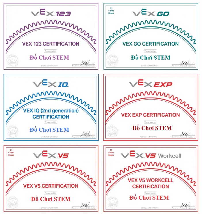 vex certification vex certification