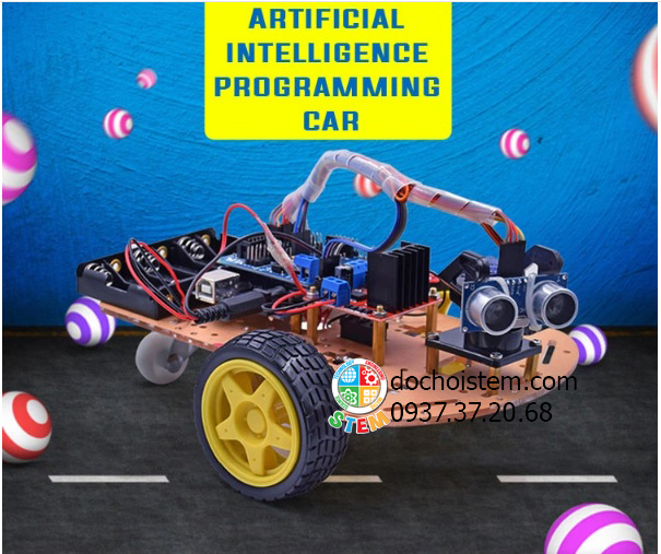 [Tặng Khóa Học] Xe Robot Arduino - Xe Dò Line - Xe Tránh Vật Cản