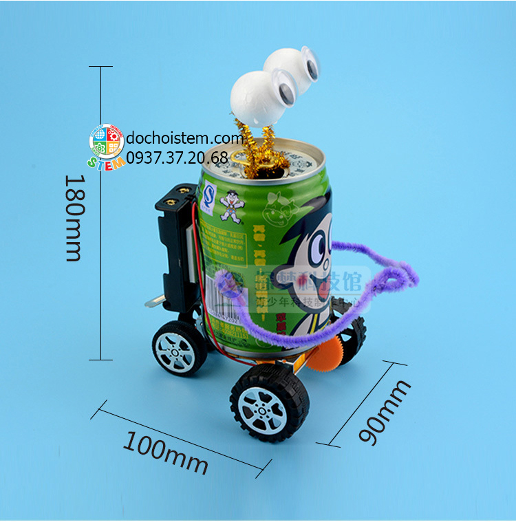 Xe lon nước ngọt - đồ chơi STEM - đồ chơi mô hình - đồ chơi lắp ráp