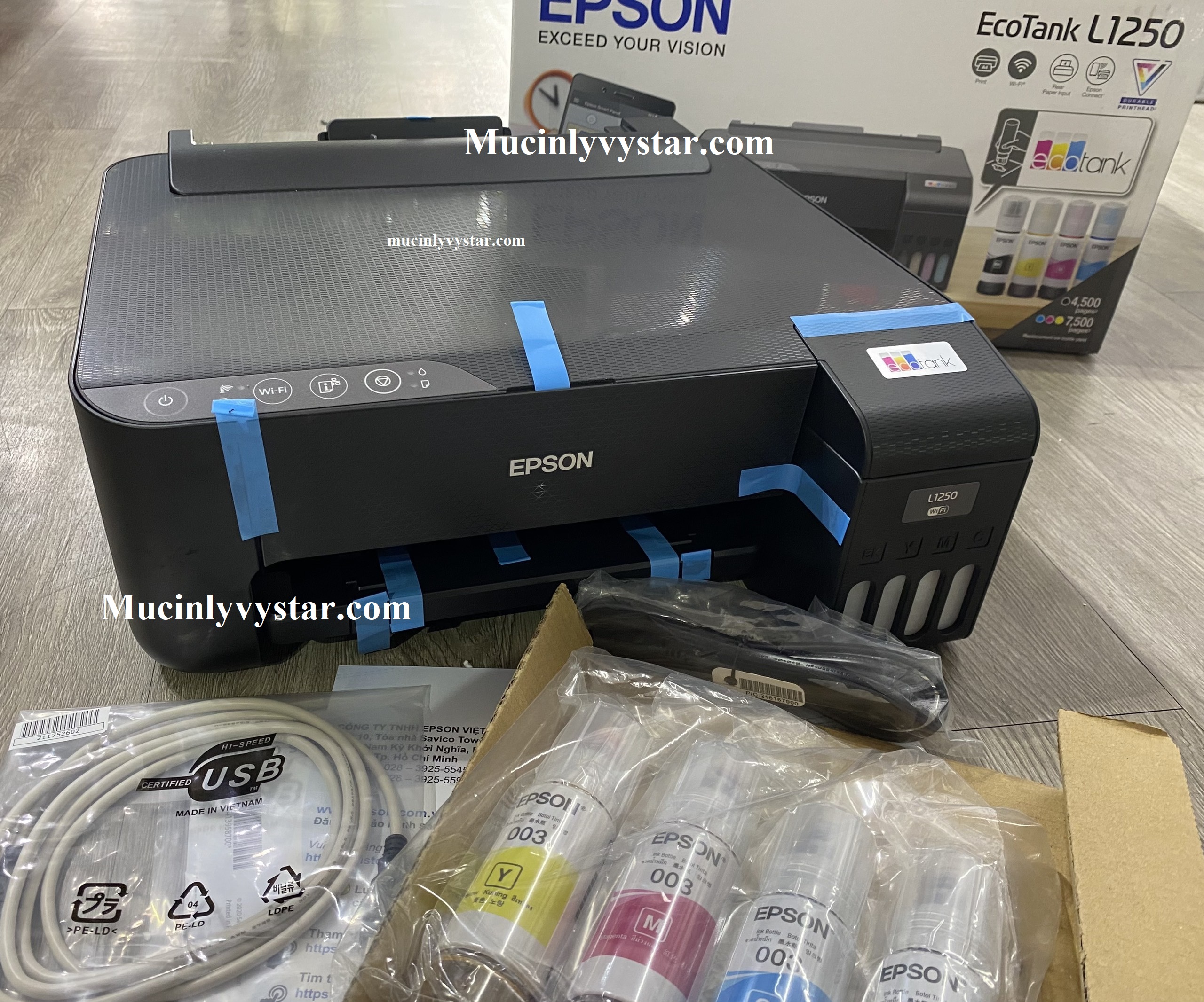 Phục hồi đầu phun máy in Epson L1250 Phục hồi đầu phun máy in Epson L1250