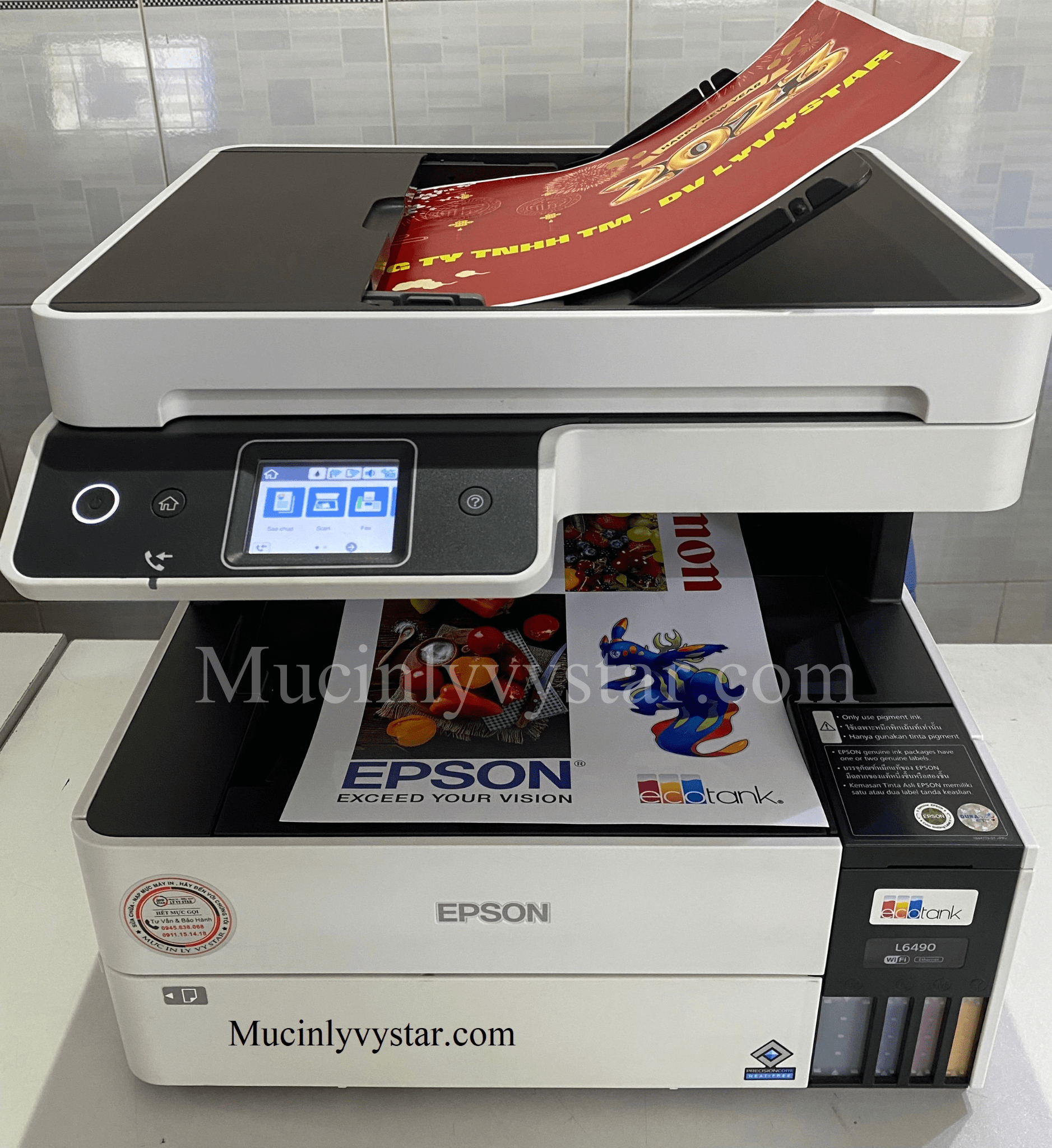 Máy in màu Epson L6490 cũ đa chức năng (In 2 mặt - Scan/Photo/Wifi) Máy in màu Epson L6490 cũ đa chức năng (In 2 mặt - Scan/Photo/Wifi)