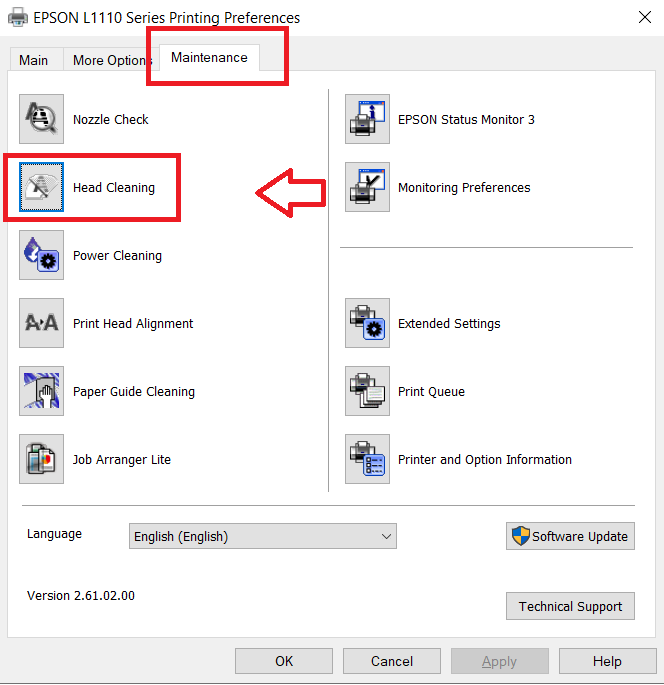 Sửa máy in Epson L1110 - L1210 in bị thiếu màu Sửa máy in Epson L1110 - L1210 in bị thiếu màu