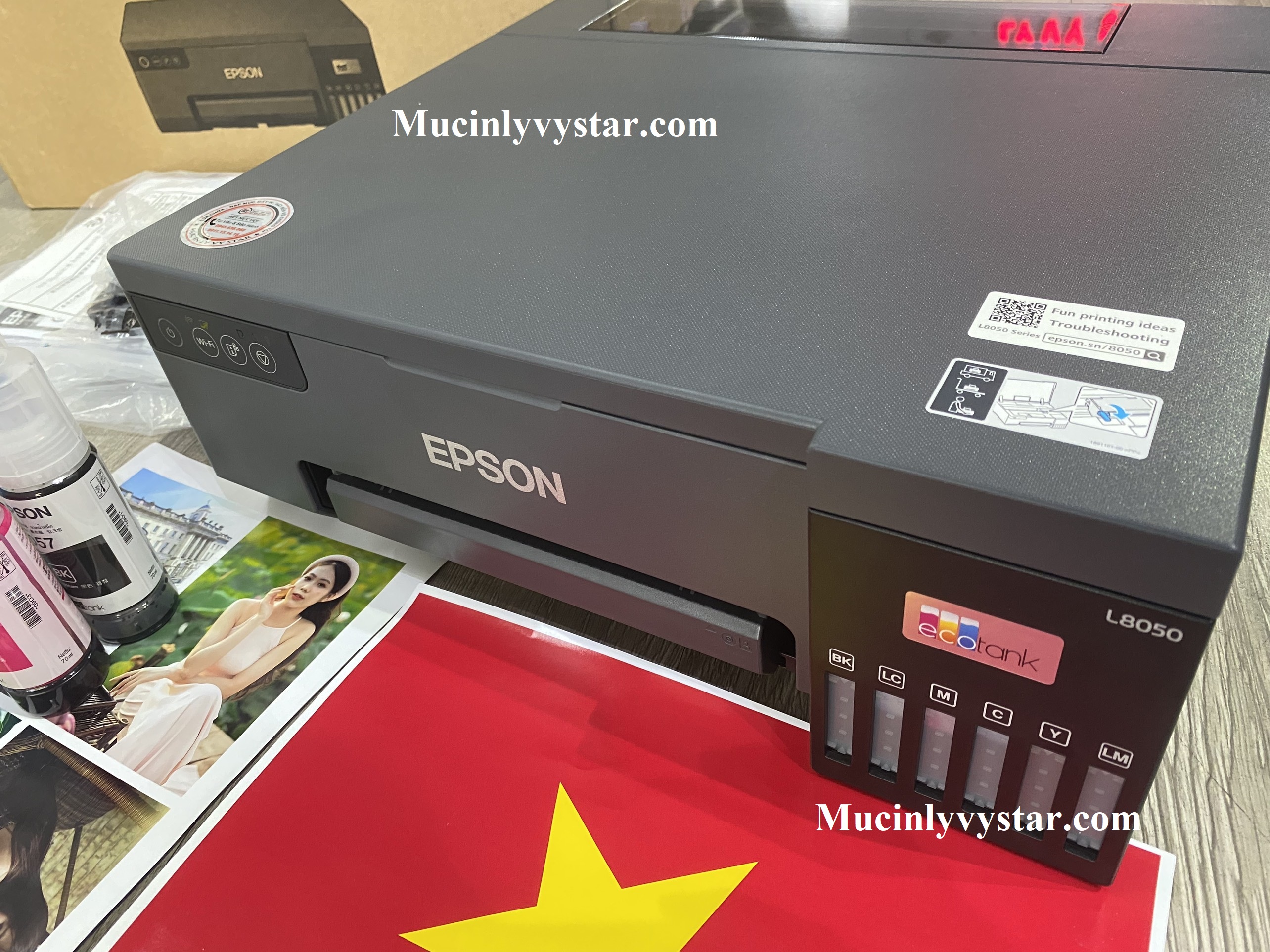 Máy in Epson L8050 - L18050 in chuyển nhiệt được không?,may in epson l8050 l18050 in chuyen nhiet duoc khong Máy in Epson L8050