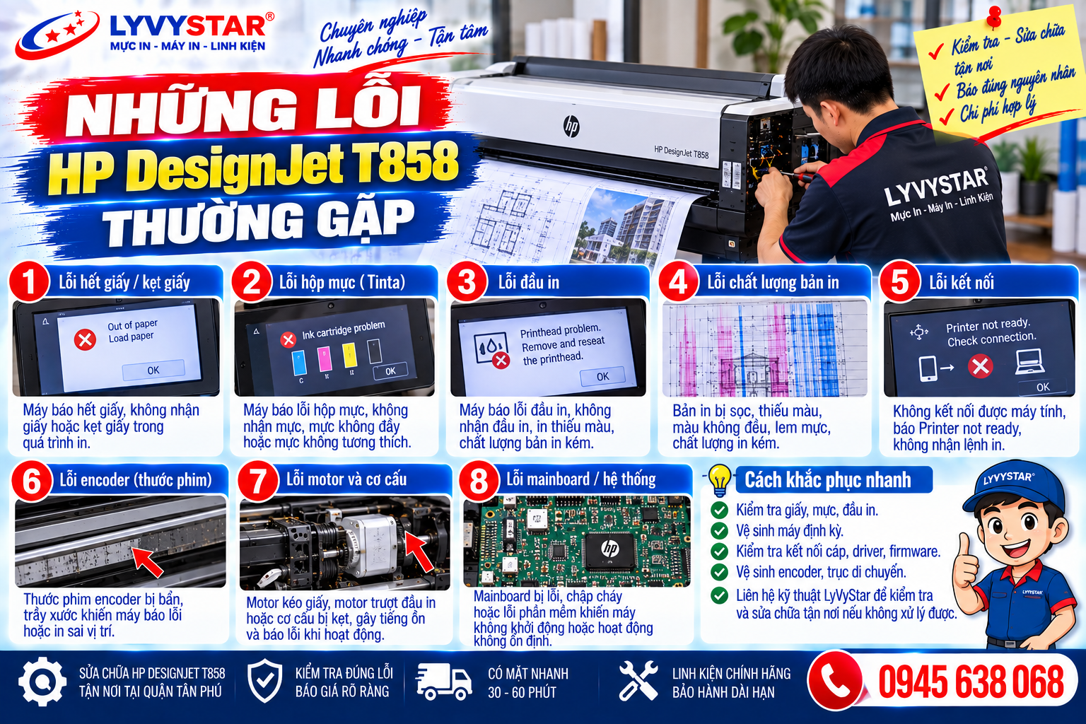 Những Lỗi HP DesignJet T858 Thường Gặp Những Lỗi HP DesignJet T858 Thường Gặp