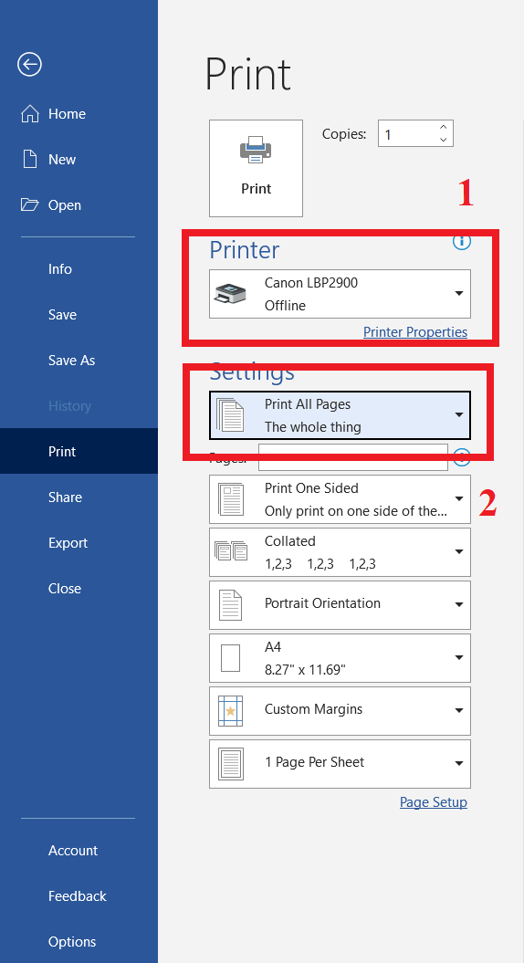 Hướng dẫn in trang chẵn lẻ trong Word và Excel,huong dan in trang chan le trong word va excel