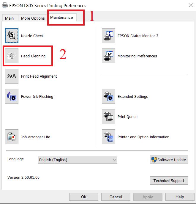 Hướng dẫn cách vệ sinh đầu phun Epson L805,huong dan cach ve sinh dau phun epson l805 Hướng dẫn cách vệ sinh đầu phun Epson L805,huong dan cach ve sinh dau phun epson l805