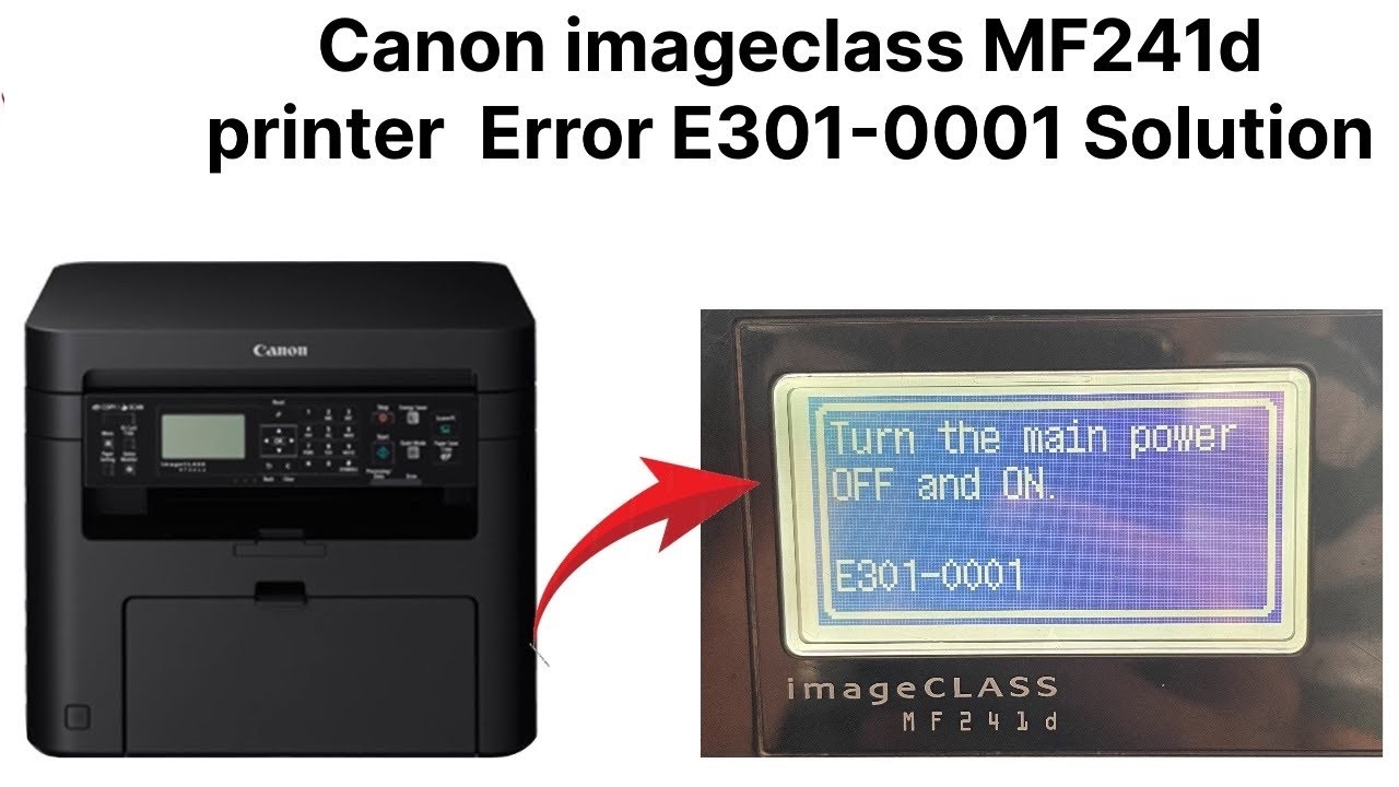Sửa máy in Canon báo lỗi E301-0001 Sửa máy in Canon báo lỗi E301-0001