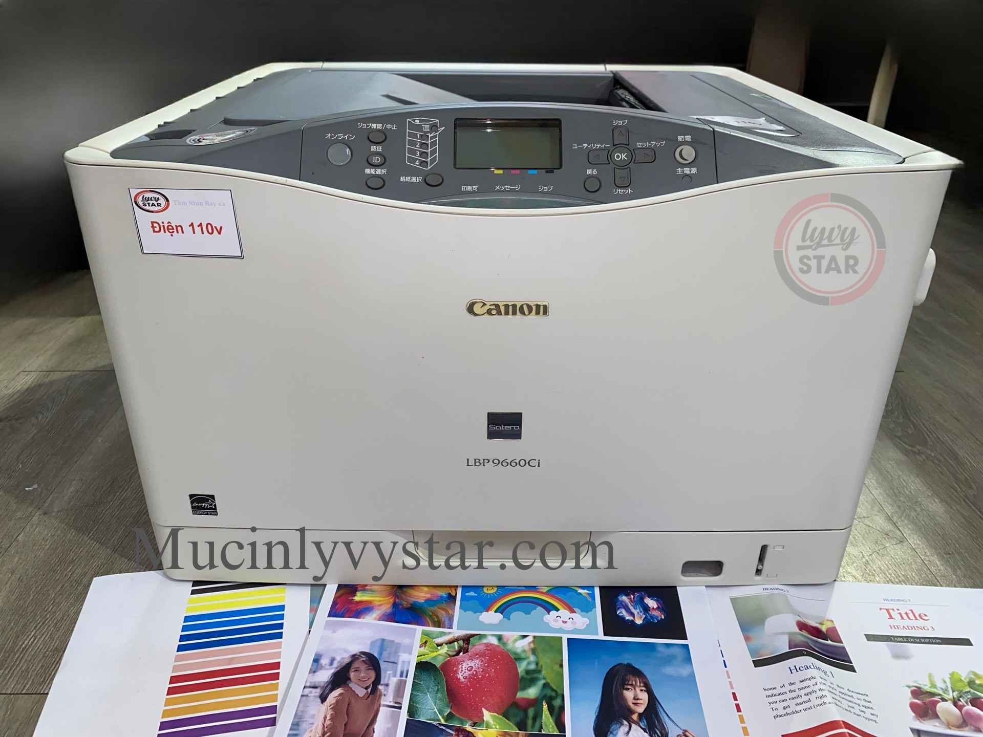 Máy in decal đế vàng Canon 9660C - Laser màu A3 Máy in decal đế vàng Canon 9660C - Laser màu A3