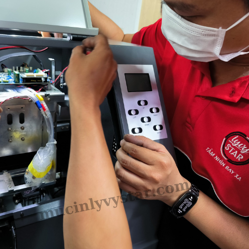 Máy in Mimage in decal - pp khổ 1m6/1m8 Máy in Mimage in decal - pp khổ 1m6/1m8