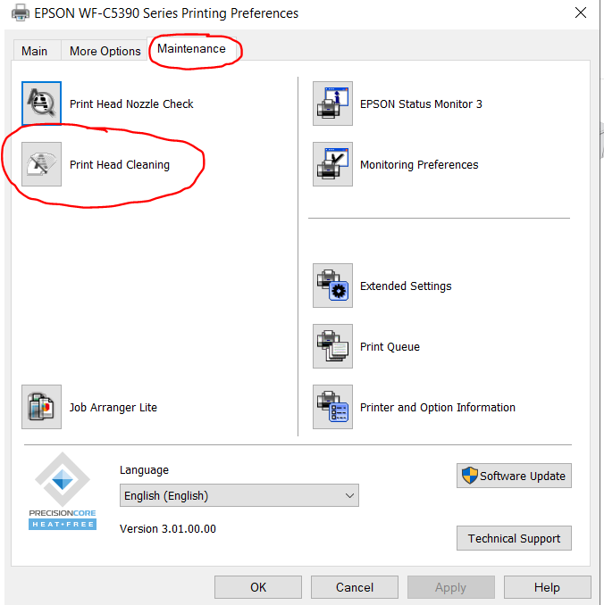 Hướng dẫn vệ sinh đầu phun Epson C5390 C5890 Hướng dẫn vệ sinh đầu phun Epson C5390 C5890