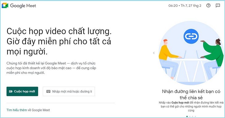 cách cài đặt google meet