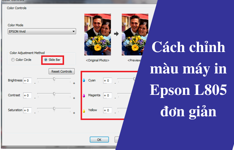 Cách Chỉnh Màu Máy in Epson L805 Đơn Giản Hiệu Quả