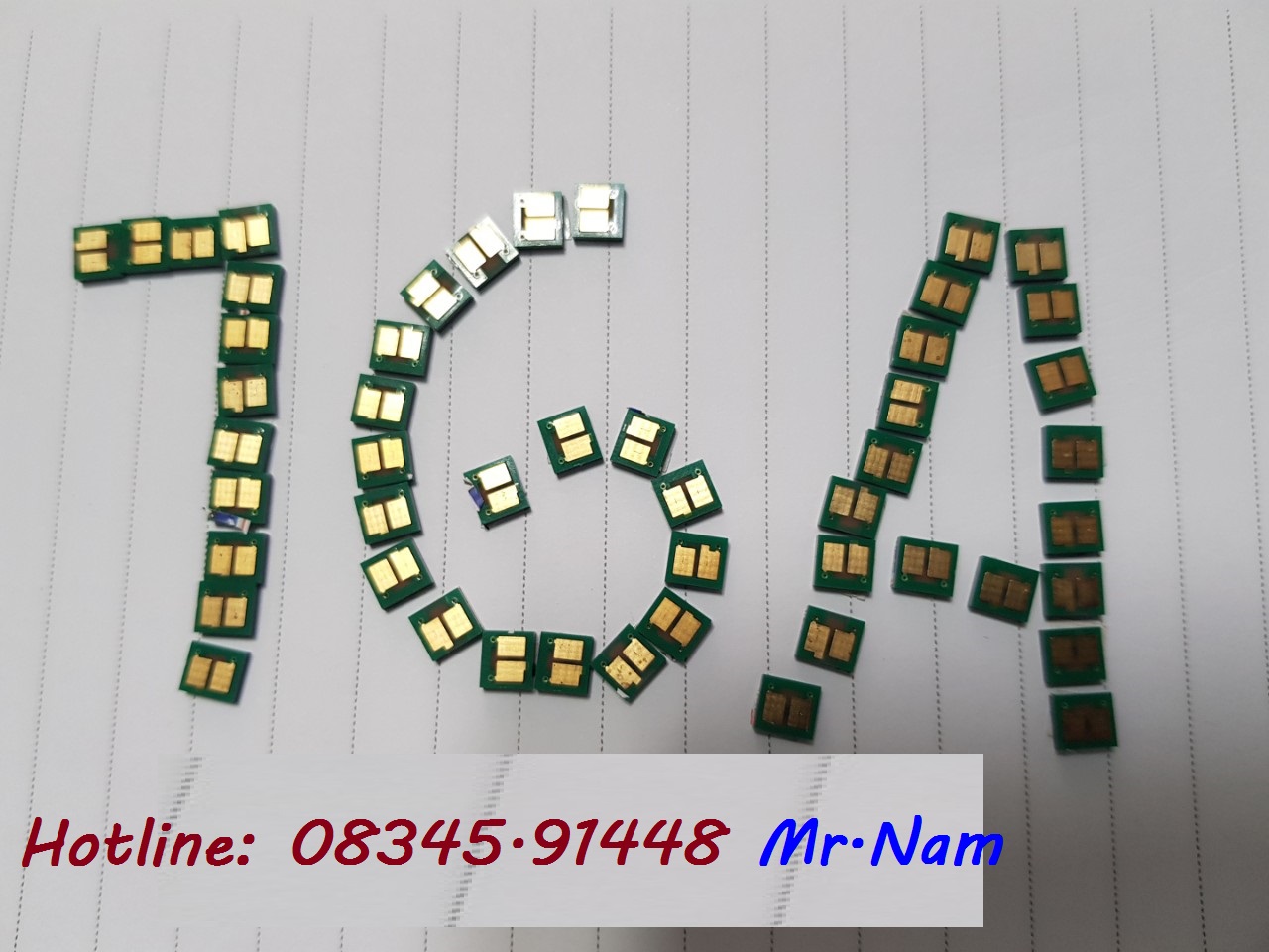 khóa chip 76A mực cho máy in hp 404dn