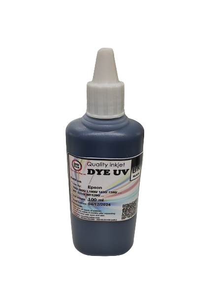 Mực nước màu đen DYE UV Mực nước màu đen DYE UV