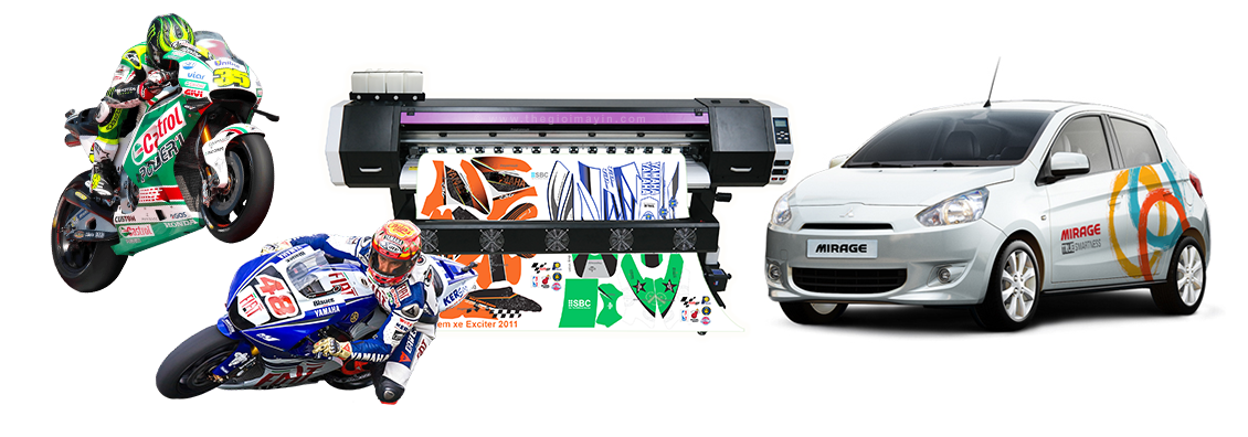 máy in khổ 1.6m xkeda đầu dx5 chuyên in tem nhãn xe hơi