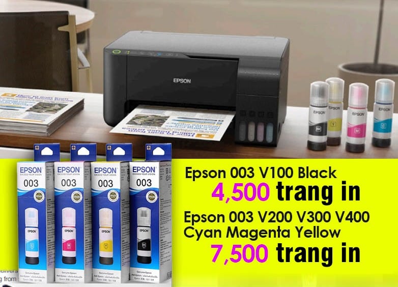 Bộ Mực in Epson 003 - Epson L3110, L3150, L5190