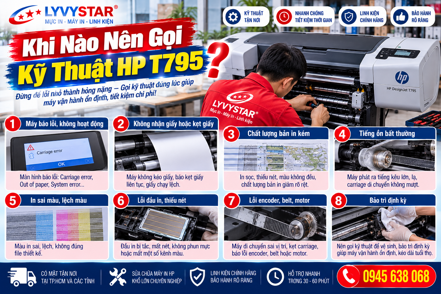 Khi Nào Nên Gọi Kỹ Thuật HP T795? Khi Nào Nên Gọi Kỹ Thuật HP T795?