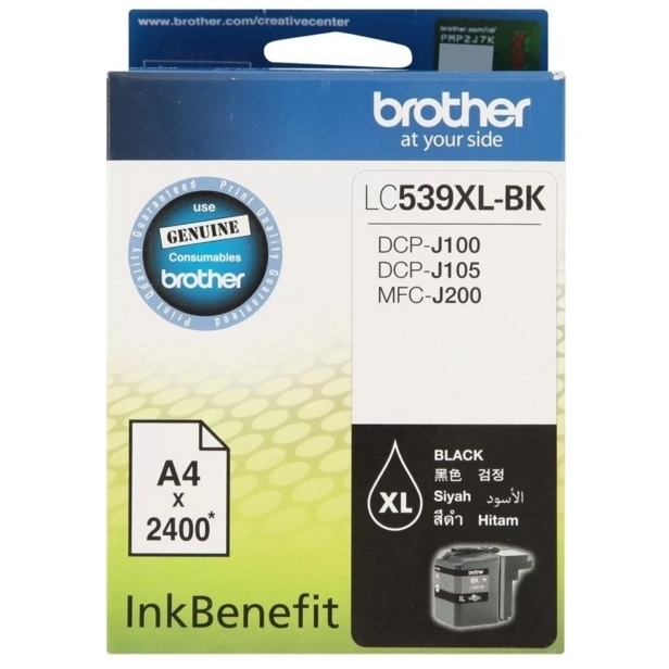 Mực in Brother LC-539XL Black ink Cartridge (LC-539Bk) Mực in Brother LC-539XL Black ink Cartridge (LC-539Bk)