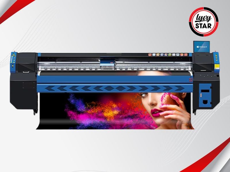 Máy in bạt công nghiệp khổ 3m2 Konica 1024i