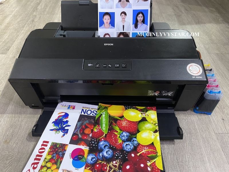 Máy in màu Epson 6 màu in được những gì?