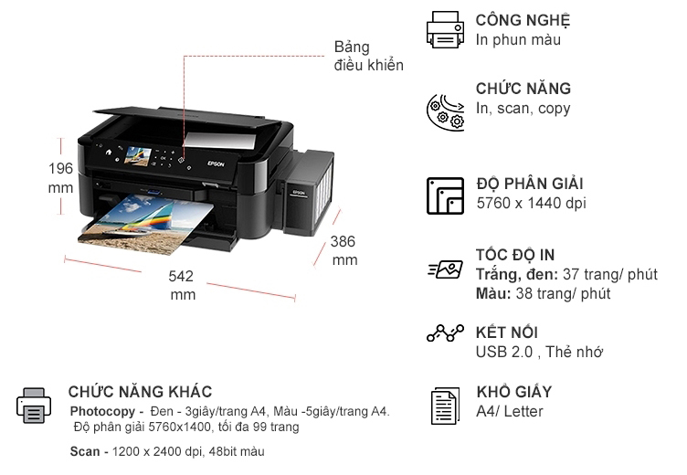 Máy in màu đa năng Epson L850 hàng chính hãng,may in mau da nang epson l850 hang chinh hang Máy in màu đa năng Epson L850 hàng chính hãng,may in mau da nang epson l850 hang chinh hang