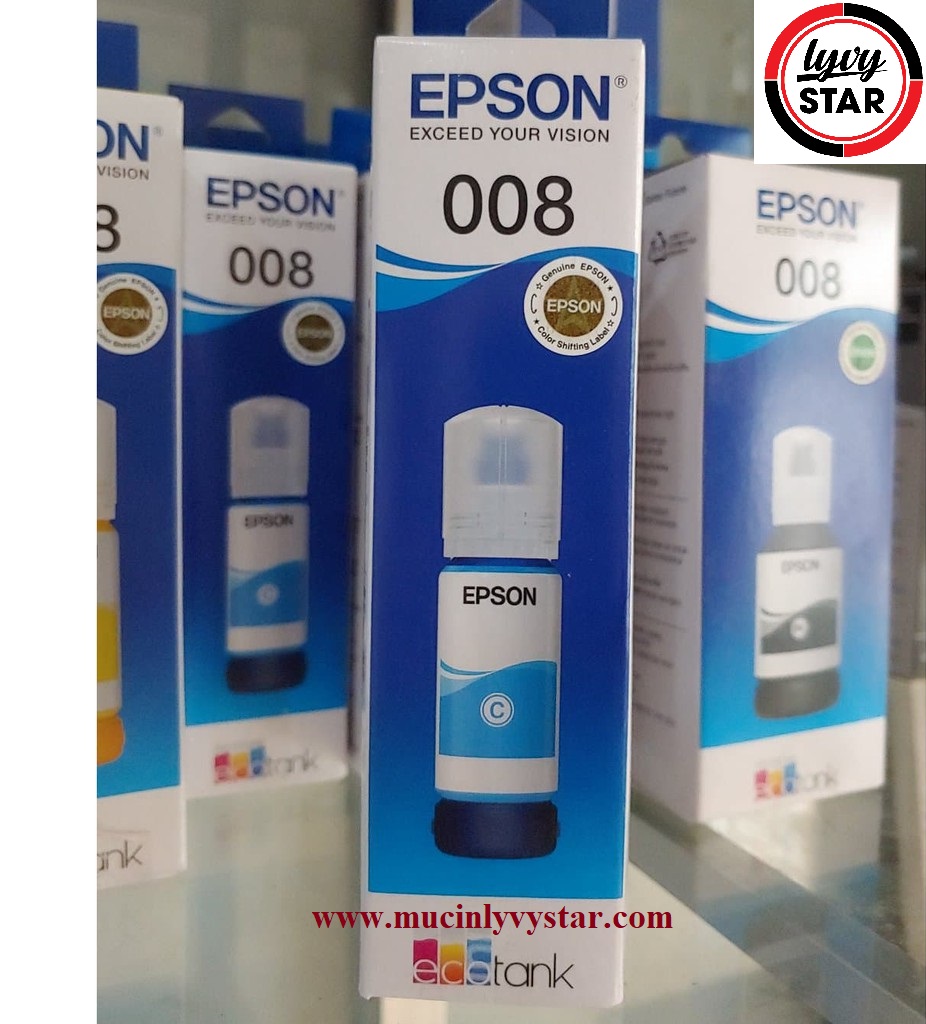 Mực in Epson 008 Pigment Cyan Ink Bottle (C13T06G200)