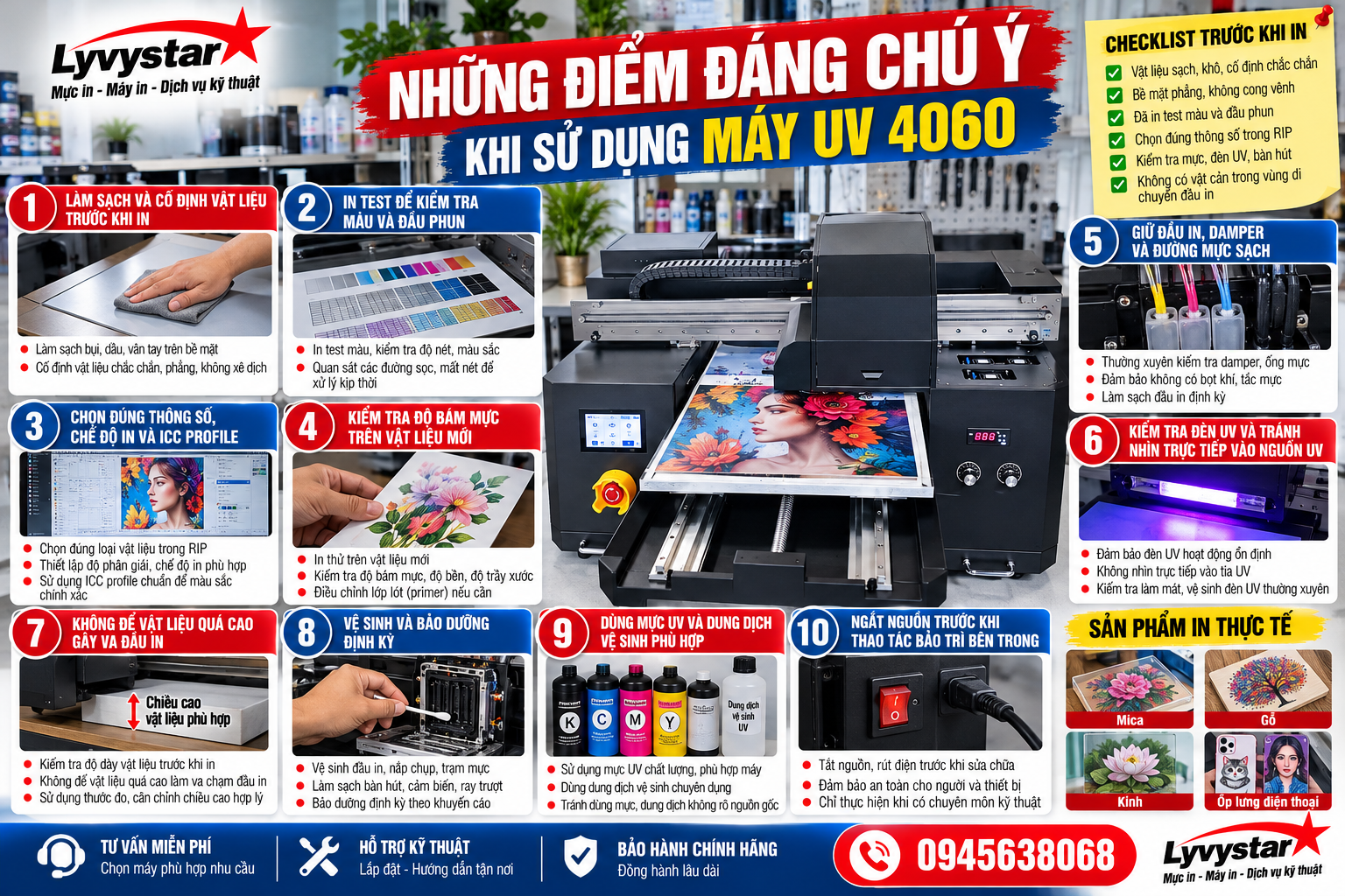 Những điểm đáng chú ý khi sử dụng máy UV 4060 Những điểm đáng chú ý khi sử dụng máy UV 4060