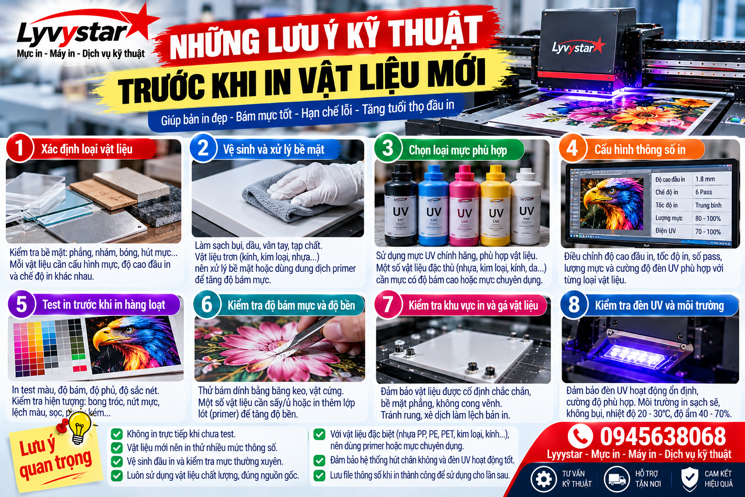Những lưu ý kỹ thuật trước khi in vật liệu mới Những lưu ý kỹ thuật trước khi in vật liệu mới