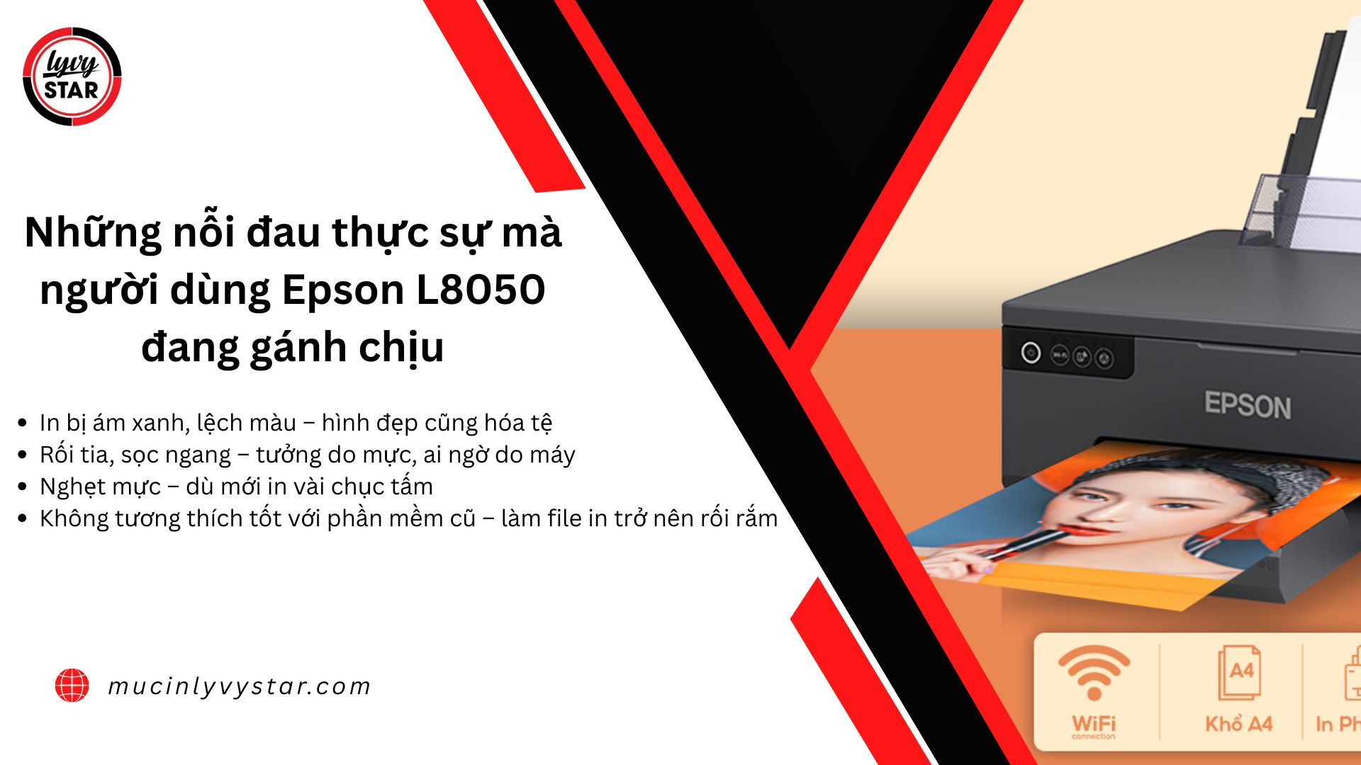 Những nỗi đau thực sự mà người dùng Epson L8050 đang gánh chịu Những nỗi đau thực sự mà người dùng Epson L8050 đang gánh chịu