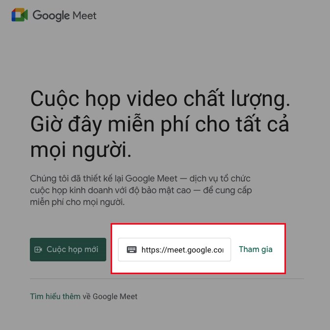 hướng dẫn sử dụng google meet