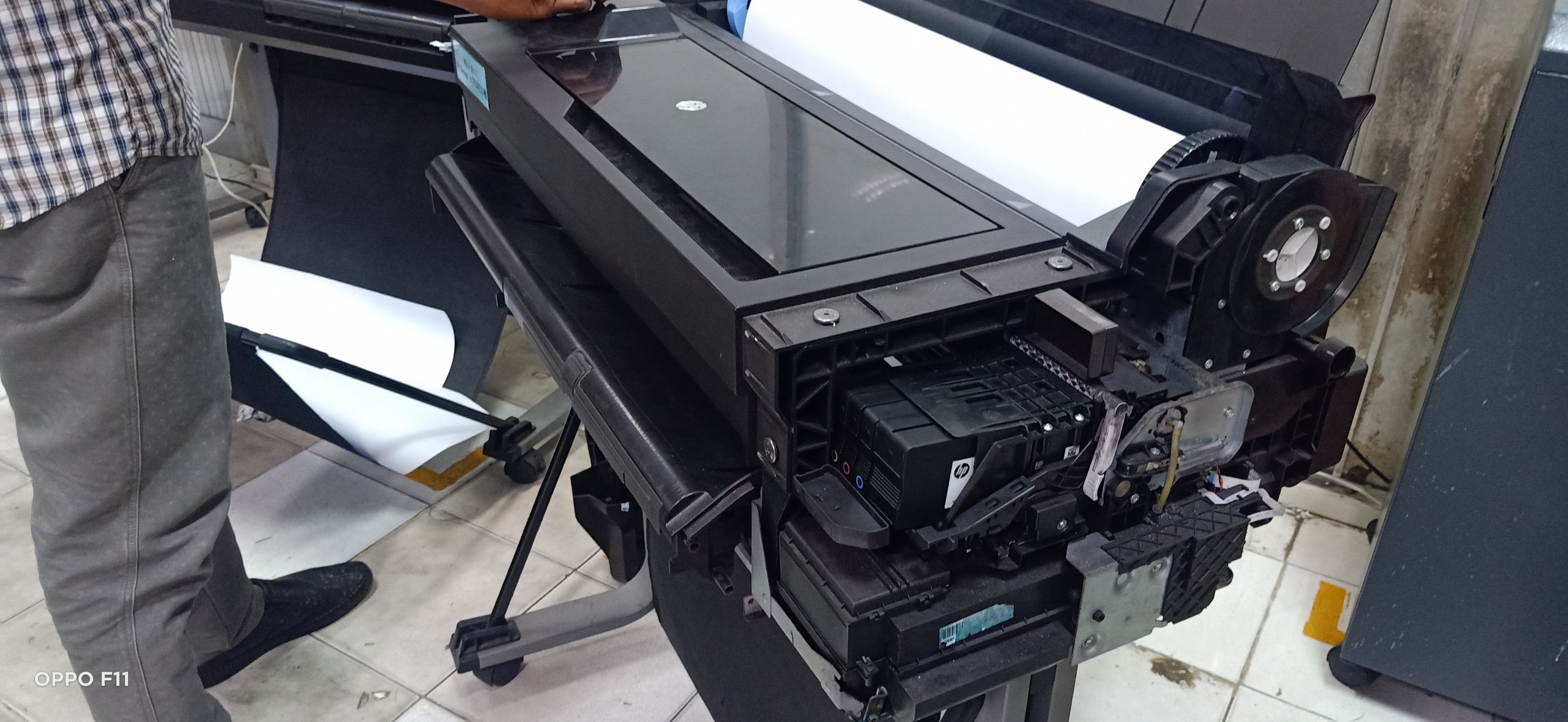 sửa chữa máy in HP khô A0 T520 khong in được tai quan 6