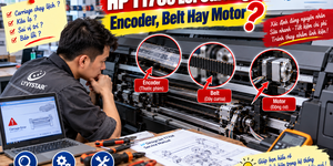 T1708 lỗi Carriage thì phân biệt Encoder, Belt hay Motor bằng dấu hiệu nào?