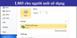 Hướng dẫn cài đặt máy in Epson L805 cho người mới sử dụng