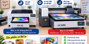 Máy in UV mini giá rẻ là gì? Có nên mua máy UV 6090 hay UV phẳng A3?