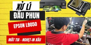 Xử lí đầu phun Epson L8050 bị nghẹt tia in mờ nhạt tại nhà