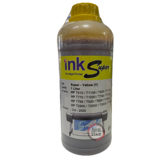 Mực Ink Super 1 lít (Màu Vàng) máy in HP khổ A0