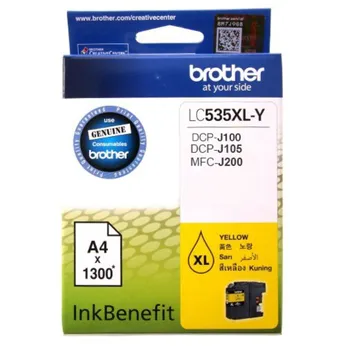 Mực in Brother LC-535XL Yellow Ink Cartridge (LC-535Y)