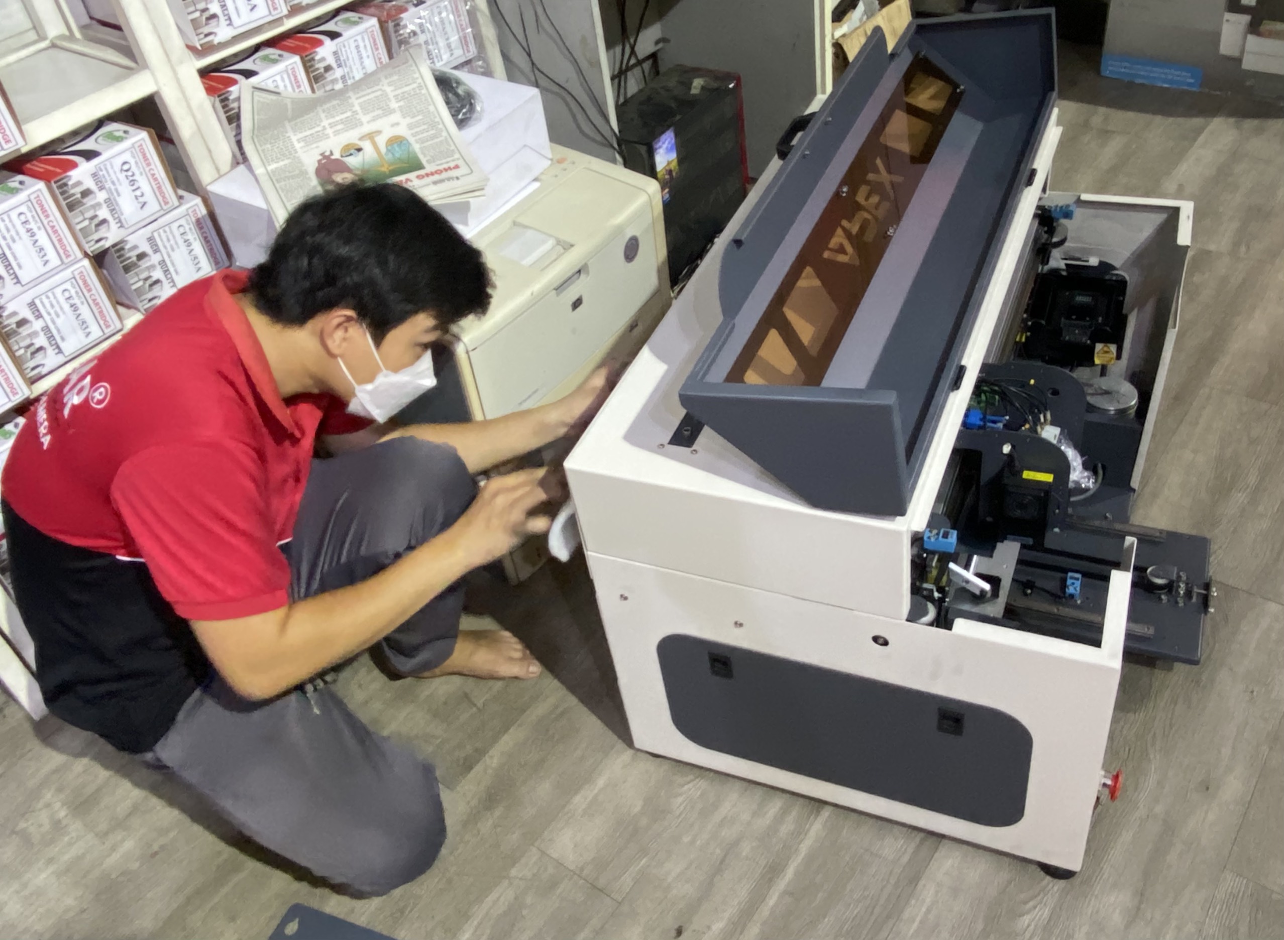 Sửa máy in UV phẳng Apex 3042,sua may in uv phang apex 3042 Sửa máy in UV phẳng Apex 3042,sua may in uv phang apex 3042