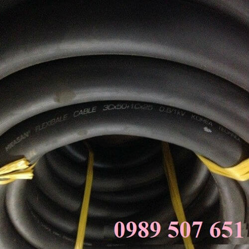 Cáp cao su cầu trục hiệu Hwasan Cáp cao su cầu trục hiệu Hwasan